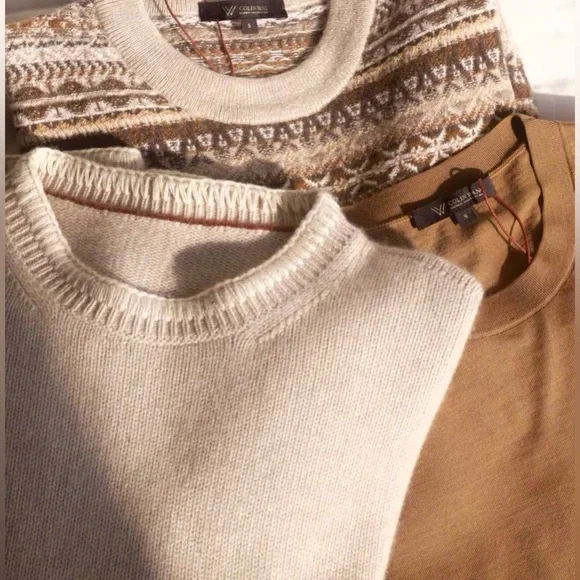 Unisex 100% cashmere crew neck sweater size M